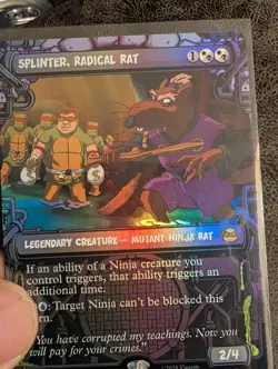 Splinter, Radical Rat (Showcase) Teenage Mutant Ninja Turtles Foil - Image 2