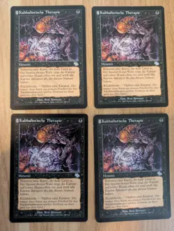 MtG Cabal Therapy x4 (1 playset) from Judgement, German, LP+ - Image 1