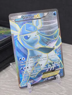 Pokemon Card Glaceon EX 116/124 Full Art Ultra Rare Holo XY Fates Collide 2016 - Image 1