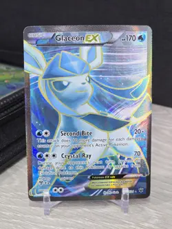 Pokemon Card Glaceon EX 116/124 Full Art Ultra Rare Holo XY Fates Collide 2016 - Image 3