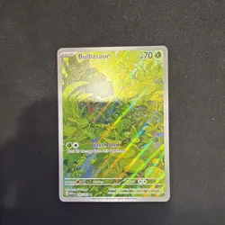 Pokemon TCG Bulbasaur Scarlet & Violet 151 Art Rare Card 166/165 - Image 1