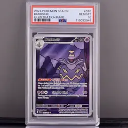 PSA 10 Dusknoir 070/064 IR Shrouded Fable SFA Pokemon Card GEM MT - Image 1