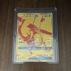 Pokemon Tapu Bulu GX SV91/SV94 Hidden Fates Full Art Shiny Holo Rare 180HP - Image 1
