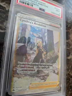 PSA 9 Mint Cynthia's Ambition #GG60 2023 Pokemon Crown Zenith TCG - Image 4