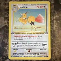 Pokemon TCG Dodrio Jungle 34/64 1st Edition Regular 70 HP Uncommon English - Image 1