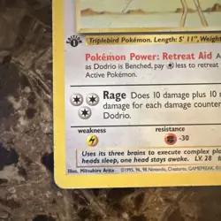 Pokemon TCG Dodrio Jungle 34/64 1st Edition Regular 70 HP Uncommon English - Image 5