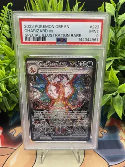 CHARIZARD #223 POKEMON 2023 OBSIDIAN FLAMES ILLUSTRATION RARE MINT PSA 9 - Image 1