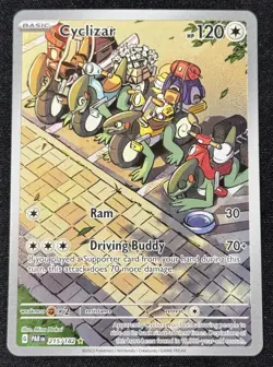 Cyclizar 215/182 - Pokemon TCG Paradox Rift - Illustration Rare NM - Image 1
