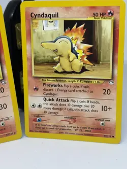 Vintage Pokemon TCG Quilava 47/111 AND Cyndaquil 57/111 Neo Genesis Set LP - Image 3