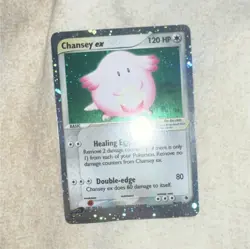 Pokemon Chansey ex 96/109 EX Ruby & Sapphire Holo EX 120 HP Normal English 2003 - Image 1
