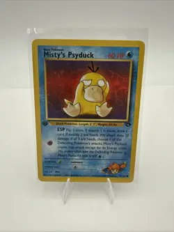 Pokemon Misty's Psyduck 1st Edition 90/132 Gym Challenge - Image 1