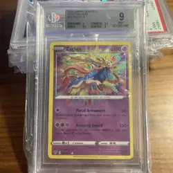 2020 Pokemon SWSH Vivid Voltage Zacian Amazing Rare #082/185 BGS 9 - Image 1