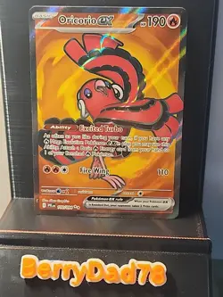Oricorio EX 110/094ME02: Phantasmal Flames Holo Pokemon TCG NM - Image 1