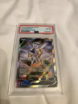 Pokemon 2022 Arceus V 166/172 Full Art Ultra Rare Brilliant Stars PSA 8 - Image 2