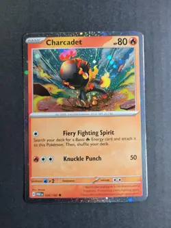 Charcadet 26/182 Pokemon TCG S&V Paradox Rift Common Cosmos Holo Promo NM - Image 2