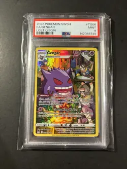 2022 Pokemon Gengar Sword & Shield Lost Origin Full Art TG06 PSA 9 - Image 1
