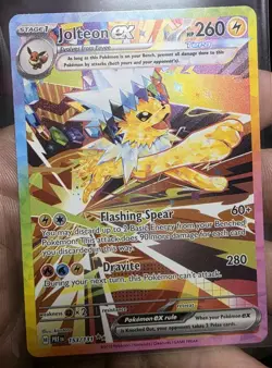 Jolteon ex SV: Prismatic Evolutions 153/131 Special Illustration Rare NM Pokemon - Image 1