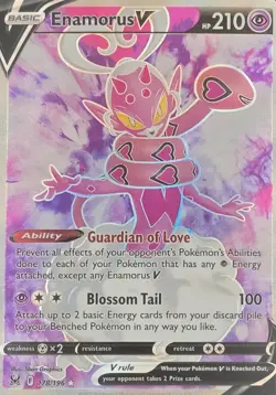 Enamorus V 178/196 Lost Origin Full Art Holo Ultra Rare Pokemon Card English NM - Image 1