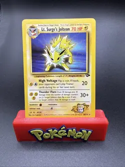 Pokemon: Lt. Surge's Jolteon #28/132 Rare Non-holo Gym Challenge 2000 - LP - J75 - Image 1