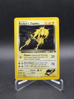 Rocket's Zapdos - 15/132 - Pokemon Gym Challenge Unlimited Holo Rare WOTC MP - Image 1