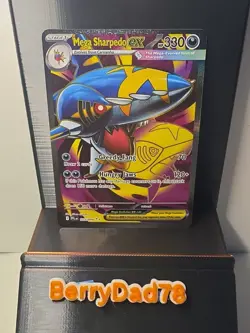 Mega Sharpedo EX 113/094 Me02: Phantasmal Flames Holo Pokemon TCG NM - Image 1