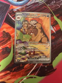 Pokemon TCG Arven's Mabosstiff EX #235/182 Sv10: Destined Rivals SAR Full Art - Image 1