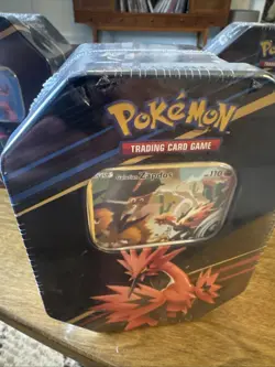Pokemon TCG: Crown Zenith Tin Set of 3 - Articuno Moltres Zapdos - Sealed - New - Image 2