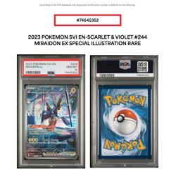 Miraidon ex 244 PSA 10 SIR Pokemon SV01 Scarlet & Violet Base Set - Image 3