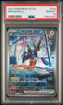 Miraidon ex 244 PSA 10 SIR Pokemon SV01 Scarlet & Violet Base Set - Image 4