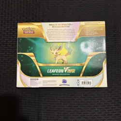 Pokemon TCG: Leafeon VStar Special Collection Box Sealed Evolving Skies Booster - Image 1