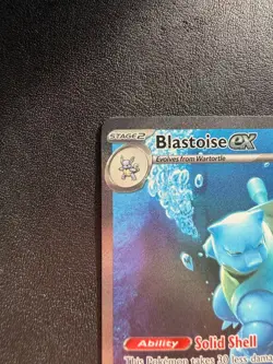 Pokemon Blastoise ex 200/165 Full Art Holo Special Illustration Rare Sv151 - Image 5