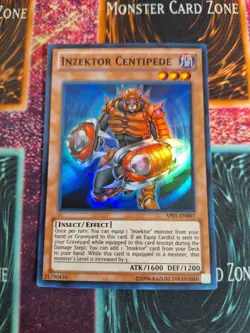 Yu-Gi-Oh! Inzektor Centipede AP01-EN007 Super Rare Unlimited Near Mint - Image 1