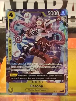 Perona (Alt Art) OP14-111 R - THE AZURE SEA'S SEVEN - One Piece TCG - Image 1