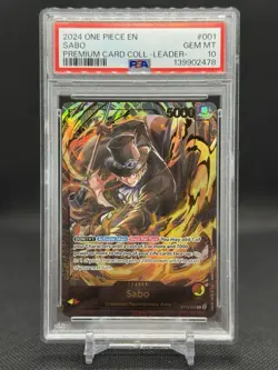 2024 One Piece EN Premium Card Collection Leader #001 Sabo PSA 10 GEM MINT - Image 1