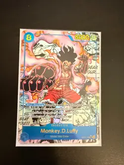 One Piece OP11-118 A Fist of Divine Speed - Monkey.D.Luffy (Manga Foil) - Image 1