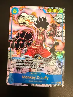 One Piece OP11-118 A Fist of Divine Speed - Monkey.D.Luffy (Manga Foil) - Image 2