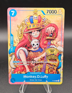 Monkey.D.Luffy One Piece TCG (2nd Anniversary Stamped Promo) P-043 ENG NM - Image 1