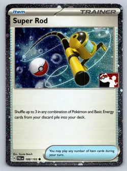 Super Rod 188/193 Common Prize Pack Series Cards Pokemon Holo Near Mint - Image 1