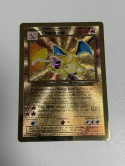 Pokemon Charizard Metal Promo Holo Card 004/102 Celebrations - Image 1