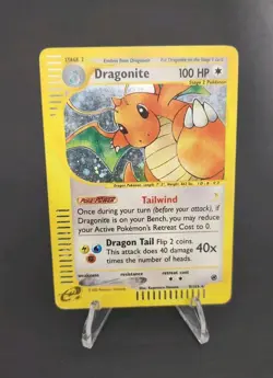 Pokemon TCG Dragonite 9/165 Expedition Holo Rare Stage 2 100 HP Pokemon Card - Image 1