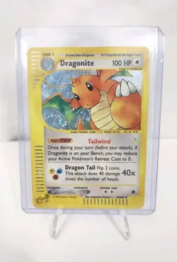 Pokemon TCG Dragonite 9/165 Expedition Holo Rare Stage 2 100 HP Pokemon Card - Image 2