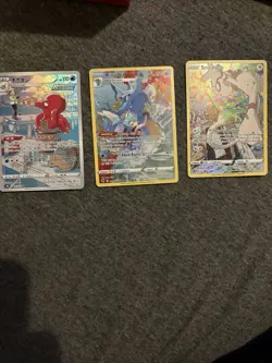 Pokemon Full Art Holo Card Lot - Octillery, Kingdra, Smeargle, English, 2022 - Image 1