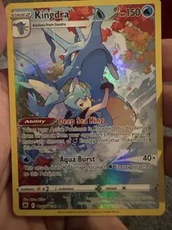 Pokemon Full Art Holo Card Lot - Octillery, Kingdra, Smeargle, English, 2022 - Image 4
