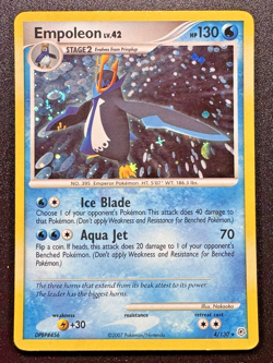 Empoleon 4/130 Diamond & Pearl Pokemon Card Holo Foil Rare Swirl LP - Image 1