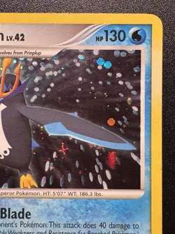 Empoleon 4/130 Diamond & Pearl Pokemon Card Holo Foil Rare Swirl LP - Image 4