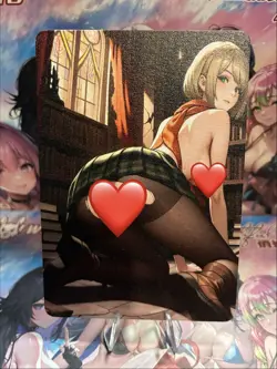 Matte Beautiful Waifu Handmade Card Goddess Story CCG Anime Double Sided - Image 2