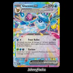 Glaceon ex 026/131 - 2025 Prismatic Evolutions Double Rare - Pokemon Card NM - Image 1