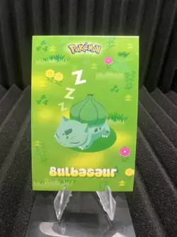 Sleeping Bulbasaur - Cracked Ice Holo- Card Database Attacks 2 - Pokemon NM - Image 1