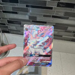 Pokemon Sylveon GX Full Art Ultra Rare Holo Fairy 200 HP Card 92/145 - Image 1