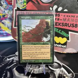 Vintage 1998 MTG Stronghold Burgeoning Card LP magic the gathering MTG GREEN - Image 2